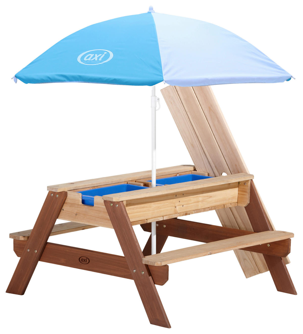 AXI Wasserspieltisch Nick braun B/H/T: ca. 98x48,5x95 cm Nick - braun/blau (98,00/48,50/95,00cm) - AXI