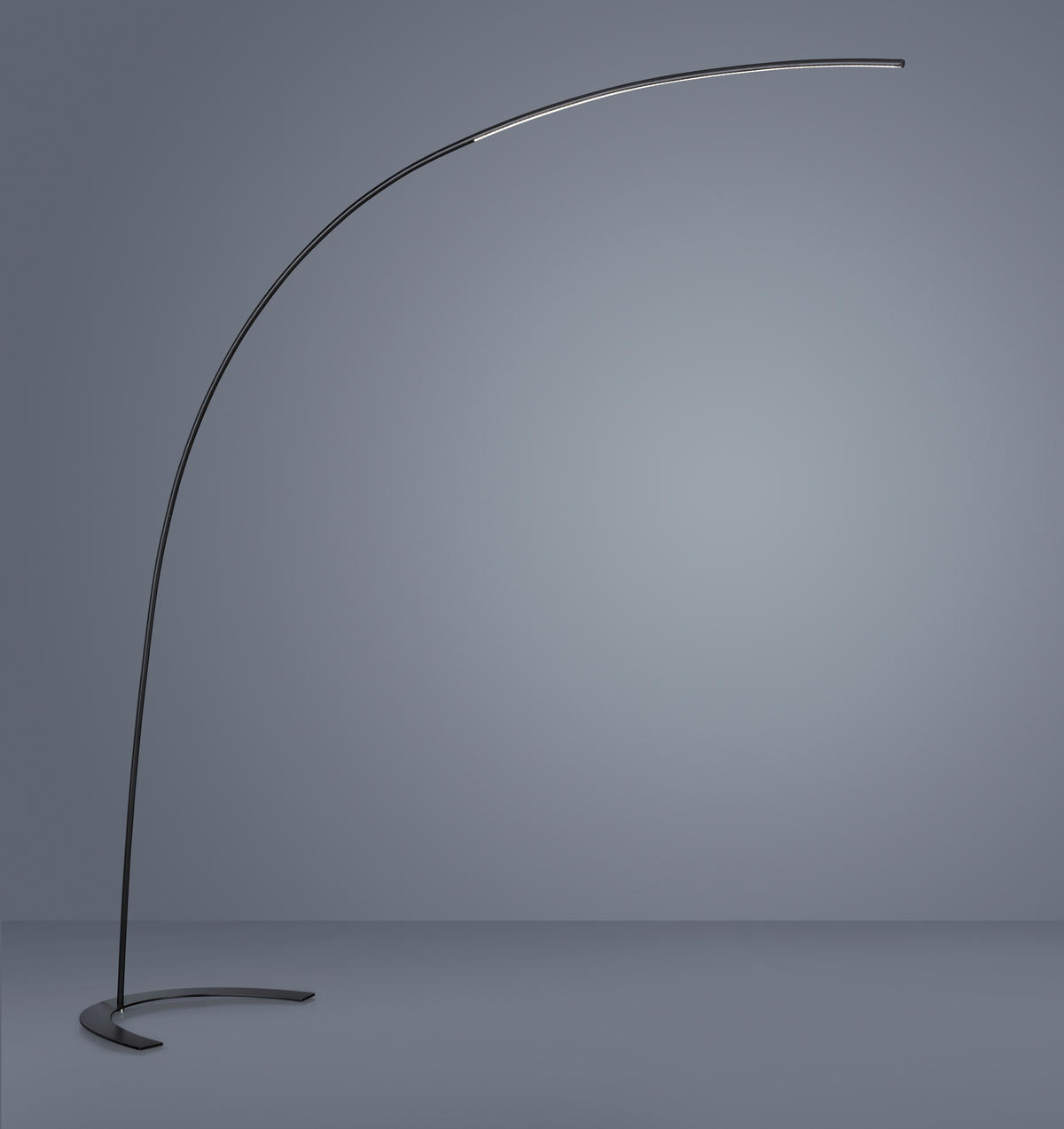 TRIO Bogenleuchte 427511802 schwarz Metall B/H: ca. 65x210 cm LED-Bogenleuchte_Shanghai - schwarz (65,00/210,00cm) - Trio
