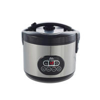 Solis Reiskocher silber schwarz Kunststoff Metall Duo Programm - schwarz/silber - Solis