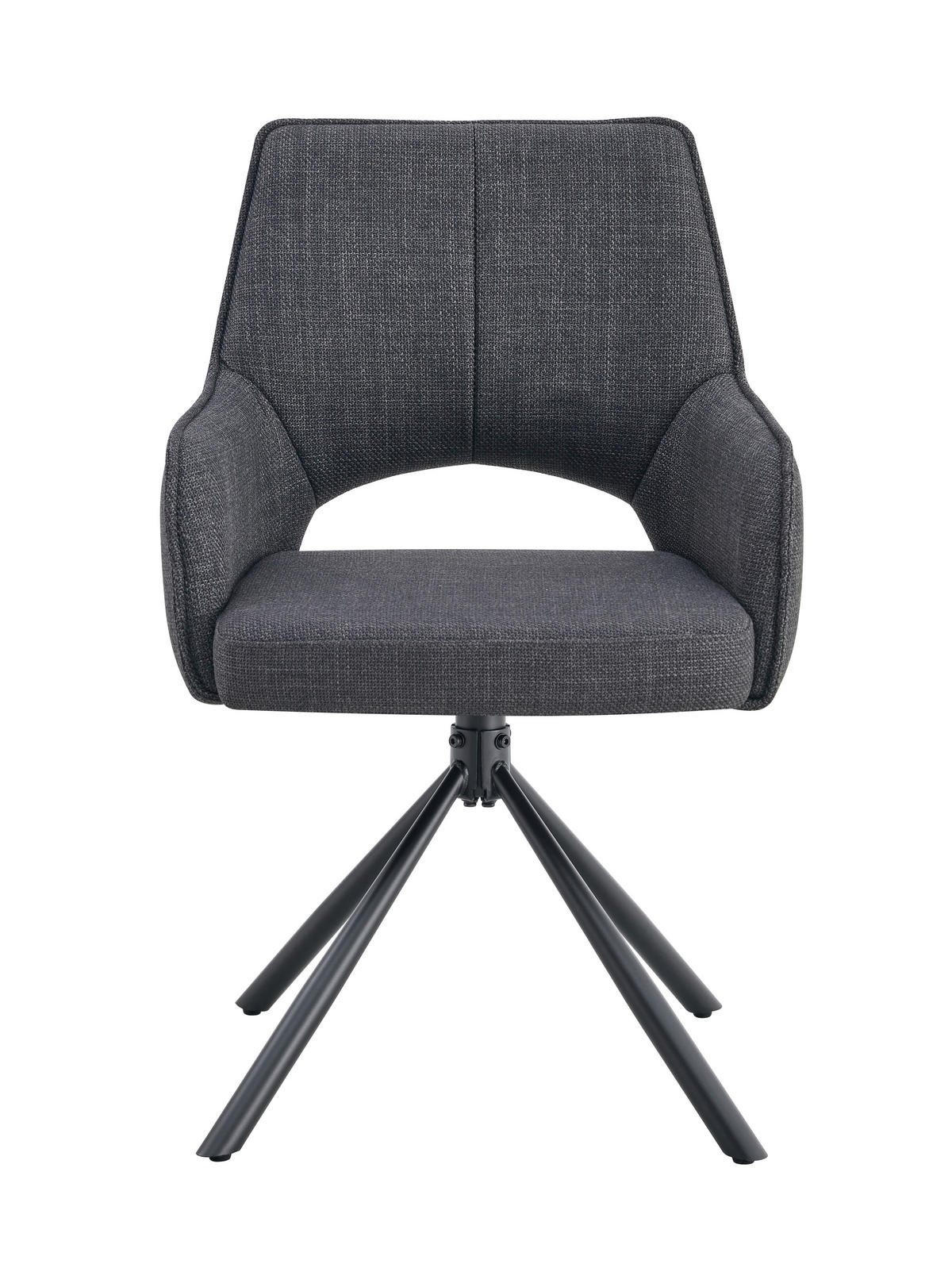 Drehstuhl JANA, 2er Set anthrazit schwarz B/H/T: ca. 57x91x64 cm JANA, 2er Set - schwarz/anthrazit (57,00/91,00/64,00cm) - xonox.home