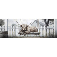 Ölgemälde Tiere B/H: ca. 120x40 cm Ölgemälde_handgefertigt - (120,00/40,00cm)