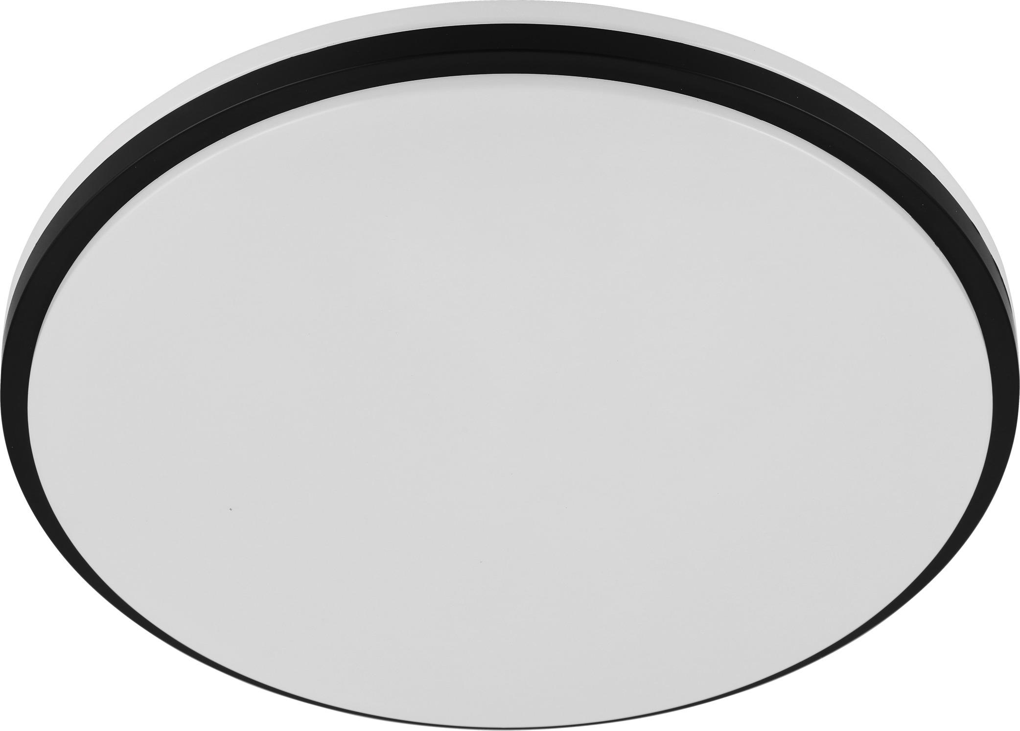 EDI-Light Deckenleuchte Marunella 75438 schwarz weiß Metall Kunststoff H/D: ca. 6,5x34 cm LED-Deckenleuchte_Marunella - weiß/schwarz (34,00/6,50cm)