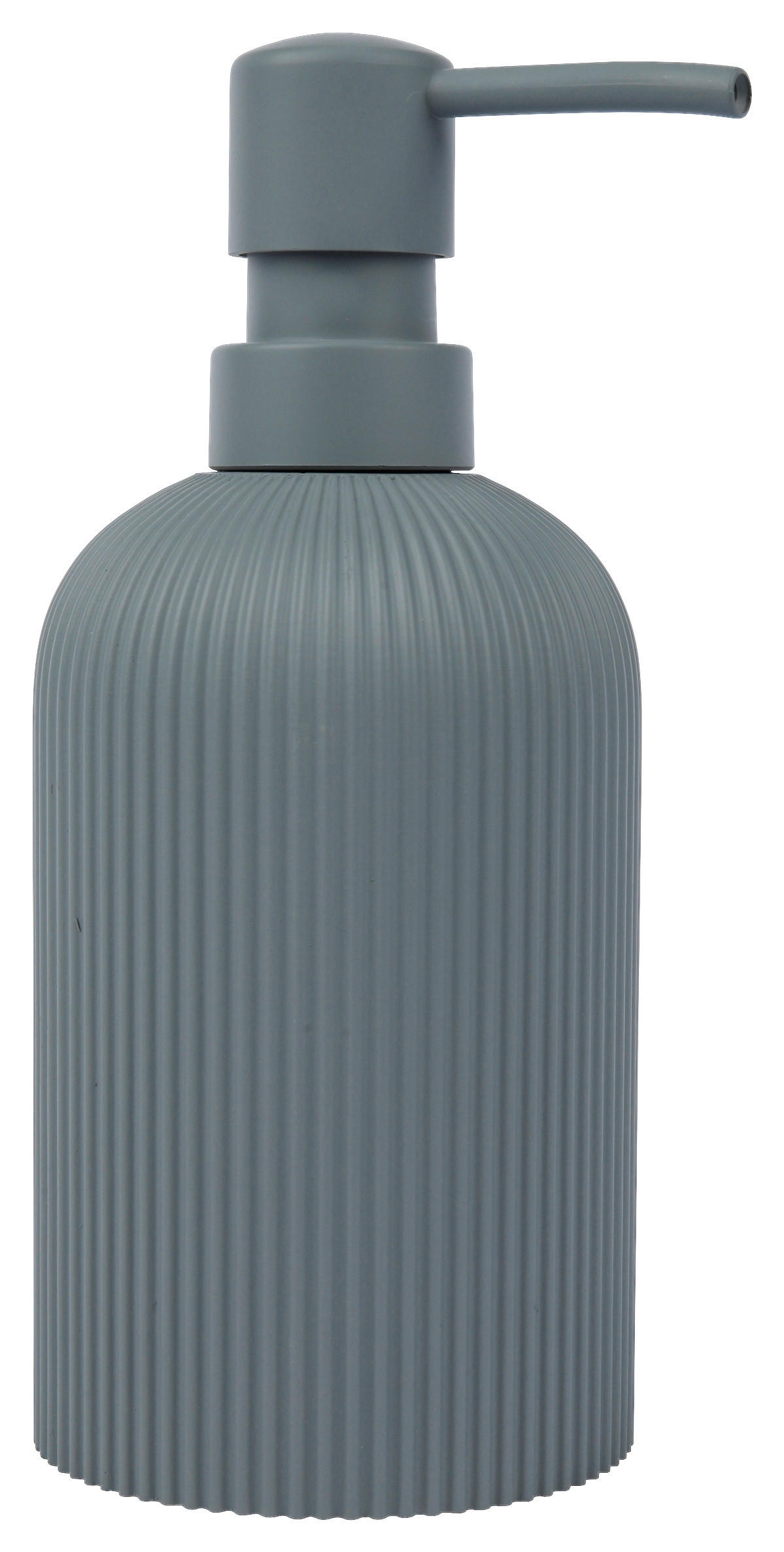 Seifenspender grau Polyresin B/H: ca. 7,7x17,6 cm Seifenspender_Samos grau - grau (7,70/17,60cm)