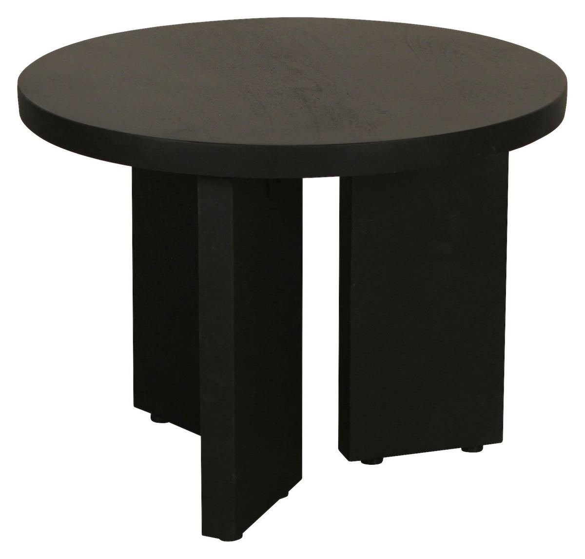 Beistelltisch ROUND schwarz lackiert Akazie H/D: ca. 30x40 cm ROUND - schwarz (40,00/30,00cm) - byLIVING