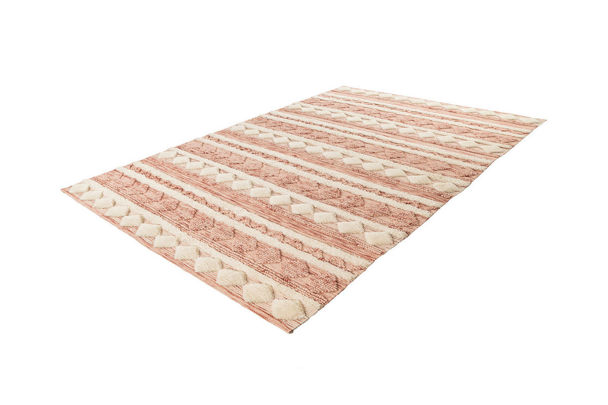 360Living Teppich Bohist creme B/L: ca. 200x290 cm Bohist - creme/rosa (200,00/290,00cm) - 360Living