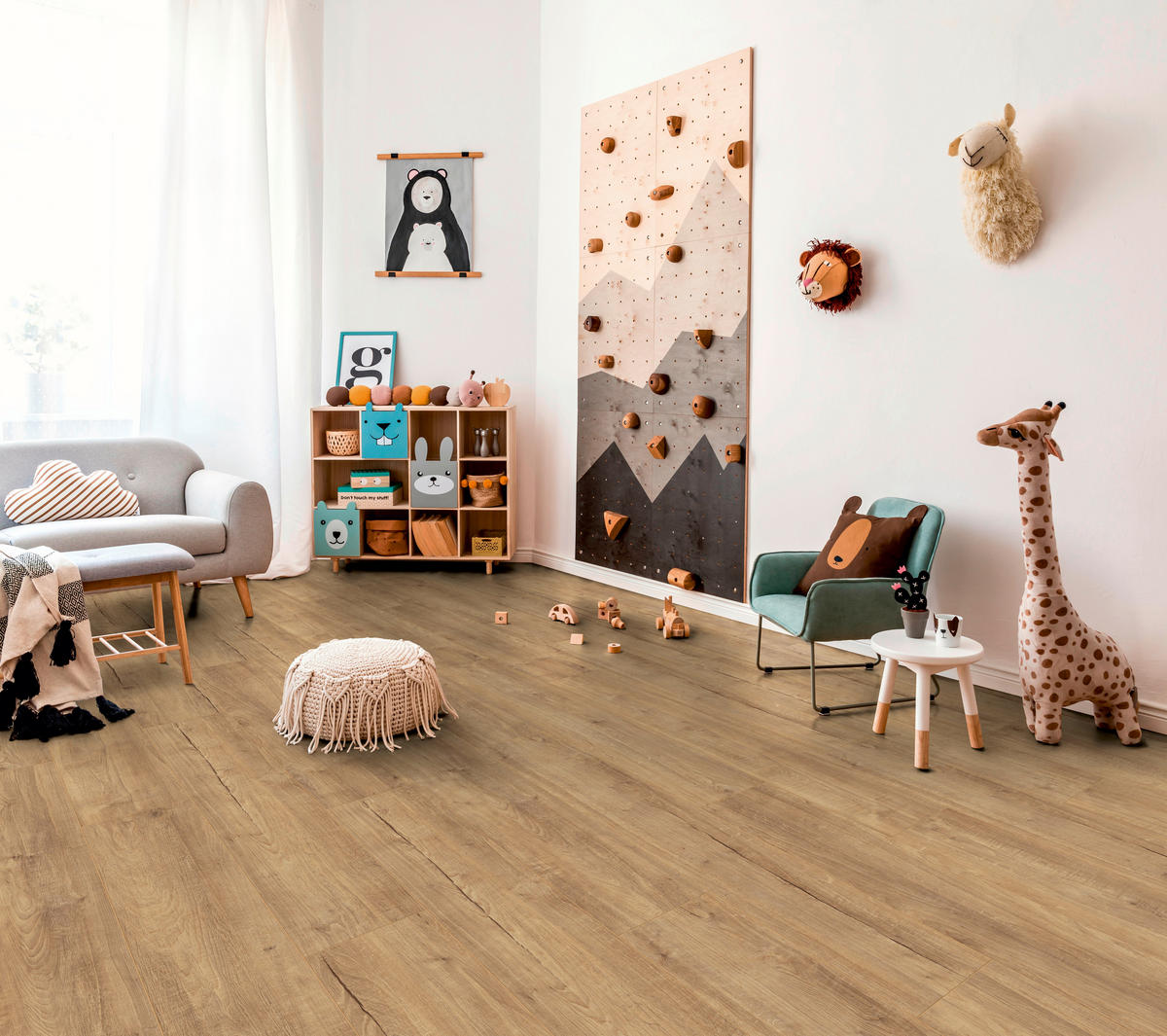 Kronotex Laminatboden Exquisit Plus ca. 2,694 m² im Paket  B/L: ca. 24,4x138 cm pro Paket Exquisit Plus ca. 2,694 m² im Paket - natur (24,40/138,00cm) - Kronotex