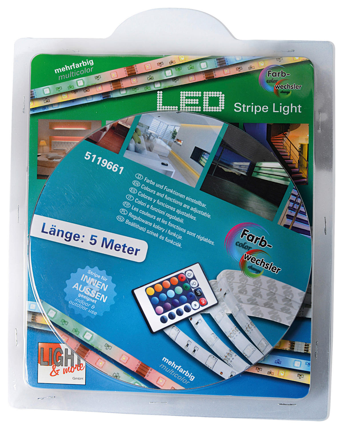 Näve Leuchten LED-Streifen bunt Kunststoff B/H/T: ca. 500x0,3x1 cm LED-Streifen - bunt (500,00/0,30/1,00cm) - Näve Leuchten