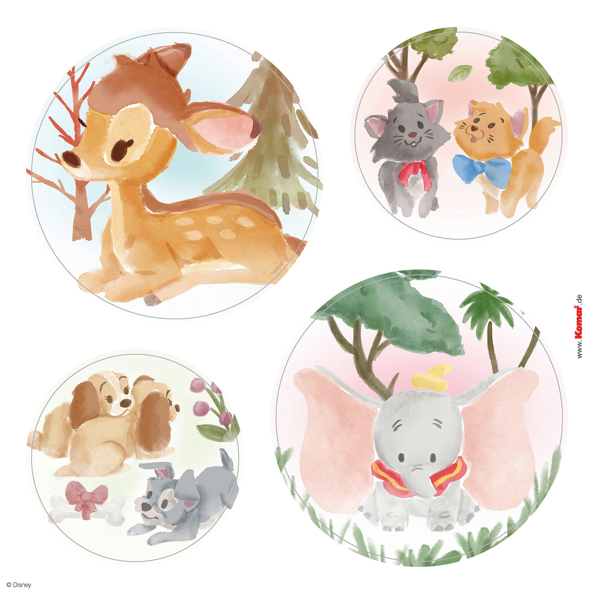 Komar Fenstersticker Enchanted Forest  Enchanted Forest B/L: ca. 30x30 cm Enchanted Forest - (30,00/30,00cm) - Komar
