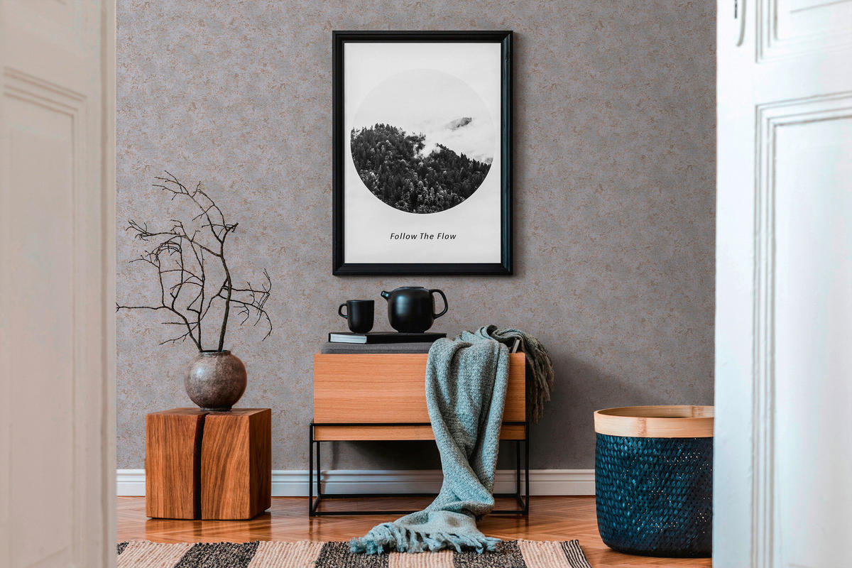 A.S.Creation Vliestapete Attractive Uni braun B/L: ca. 53x1005 cm Attractive - braun (53,00/1005,00cm) - A.S.Creation