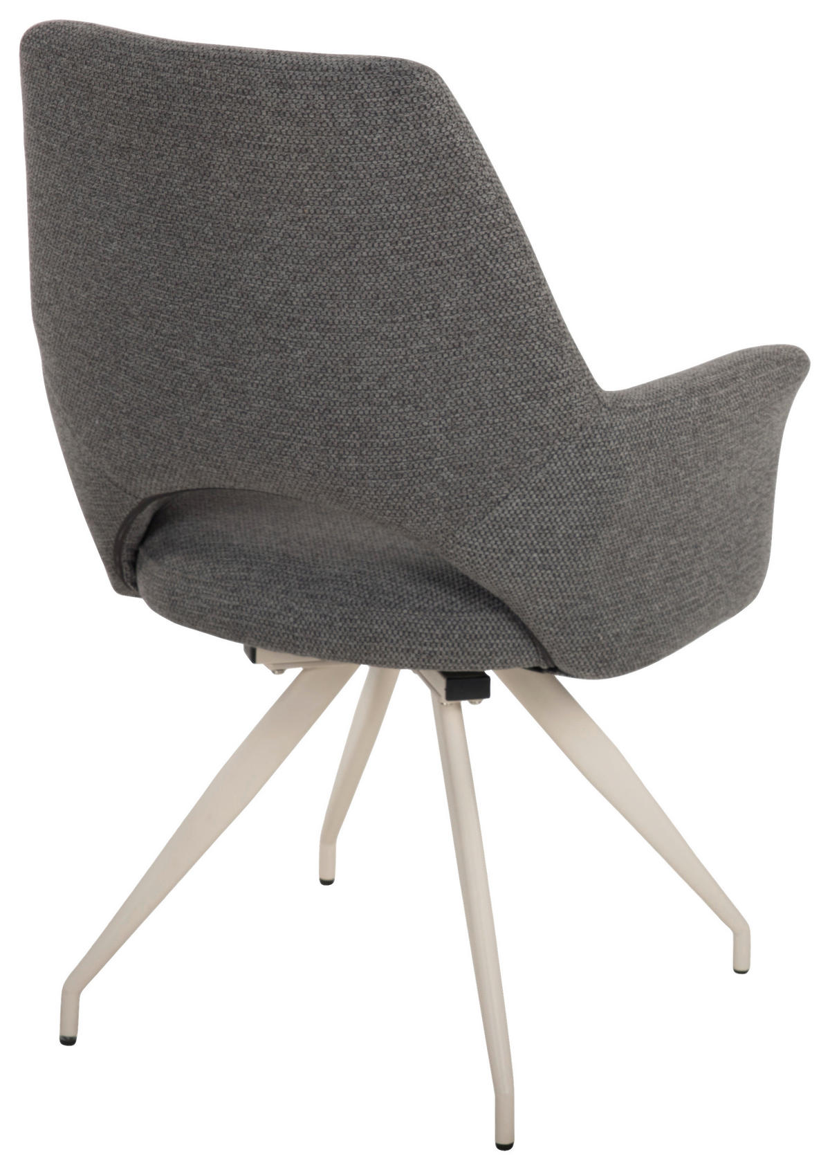 Armlehnstuhl Maila anthrazit Webstoff B/H/T: ca. 62x90x62 cm Maila - creme/anthrazit (62,00/90,00/62,00cm)