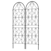 Outsunny Rankgitter schwarz B/H/L: ca. 1,3x150x50 cm Rankgitter - schwarz (50,00/1,30/150,00cm) - Outsunny
