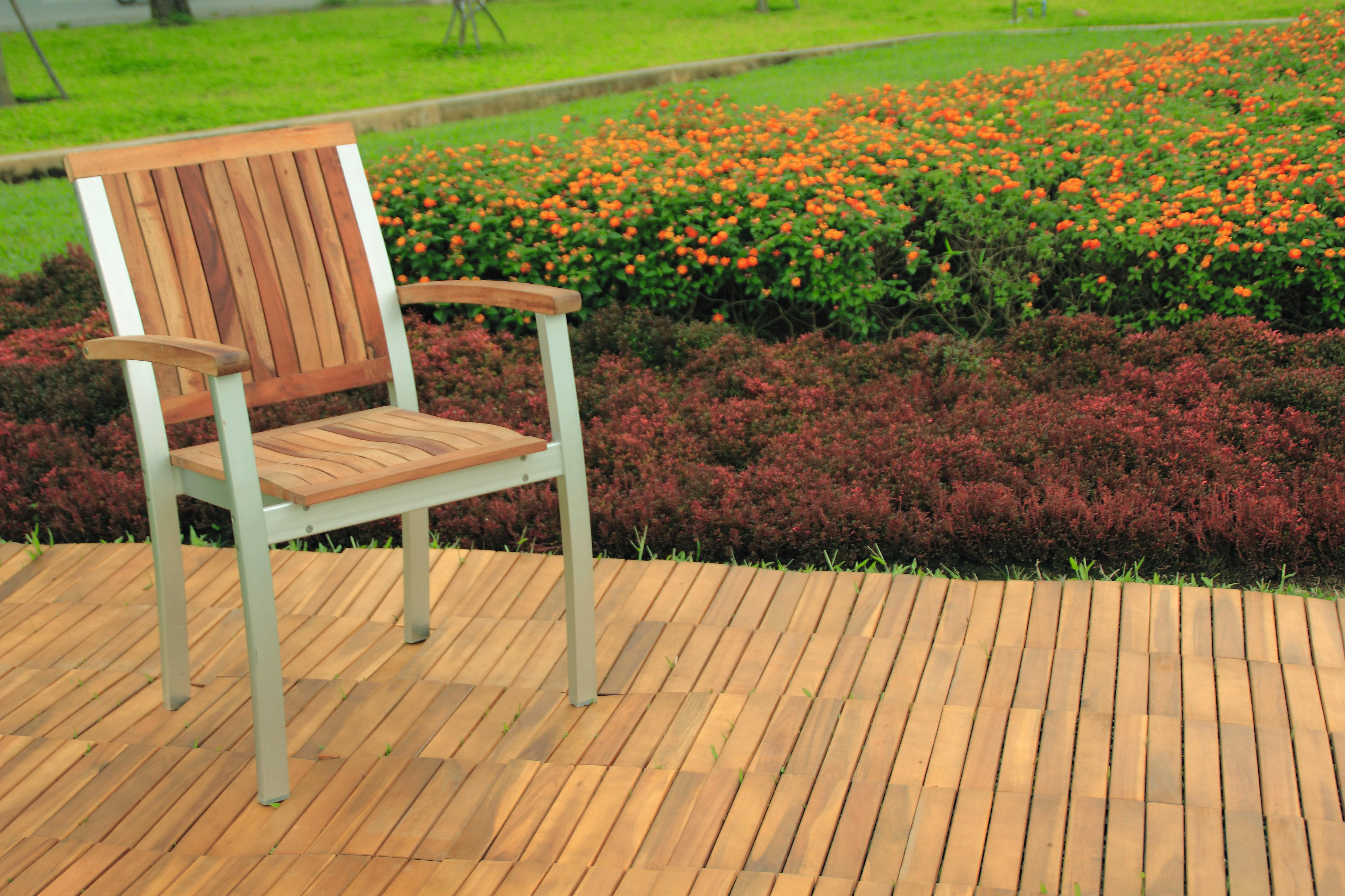 Terrassenfliese Akazie, 9 Stück im Paket braun B/L: ca. 30x30 cm Akazie, 9 Stück im Paket - braun (30,00/30,00/2,40cm)