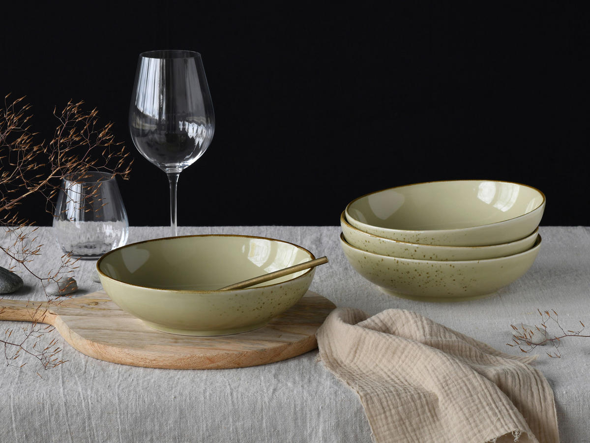 CreaTable Schüssel-Set Nature Collection Earth braun Steinzeug Nature Collection Earth - braun - CreaTable