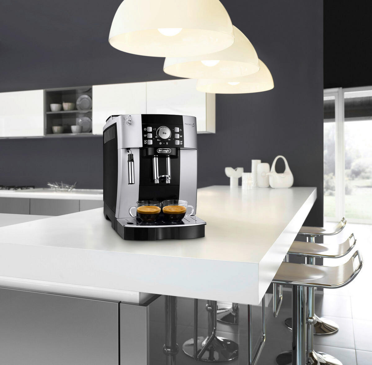 DeLonghi Kaffeevollautomat ECAM21.110.SB silber Kunststoff B/H/T: ca. 24x35x43 cm Kaffeevollautomat ECAM21.110.SB - silber (24,00/35,00/43,00cm) - DeLonghi