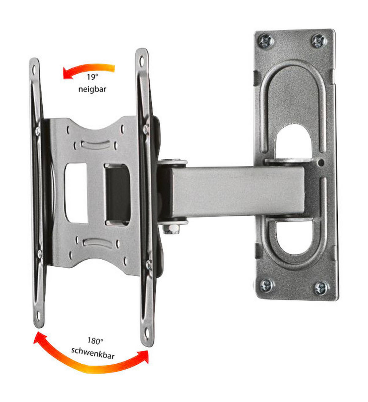VCM TV-Wandhalterung silber FS2 TV Wandhalterung - silber (28,00/24,00/22,70cm) - VCM