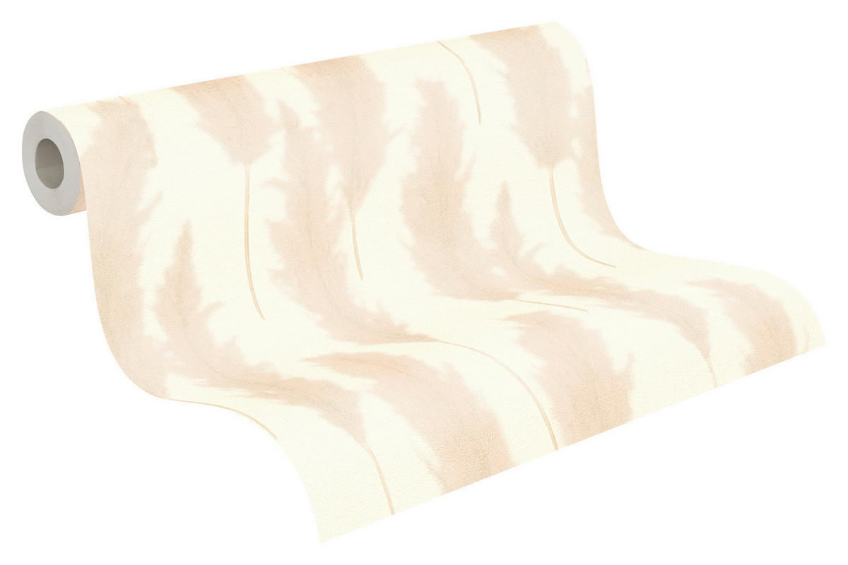 A.S.Creation Vliestapete beige weiß B/H/D: ca. 53x1005x8,2 cm Vliestapete - beige/weiß (8,20/1005,00cm) - A.S.Creation