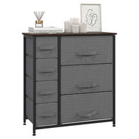 HOMCOM Aufbewahrungsregal dunkelgrau Edelstahl B/H/L: ca. 30x63,5x71 cm Schubladenschrank - dunkelgrau (71,00/30,00/63,50cm) - HOMCOM