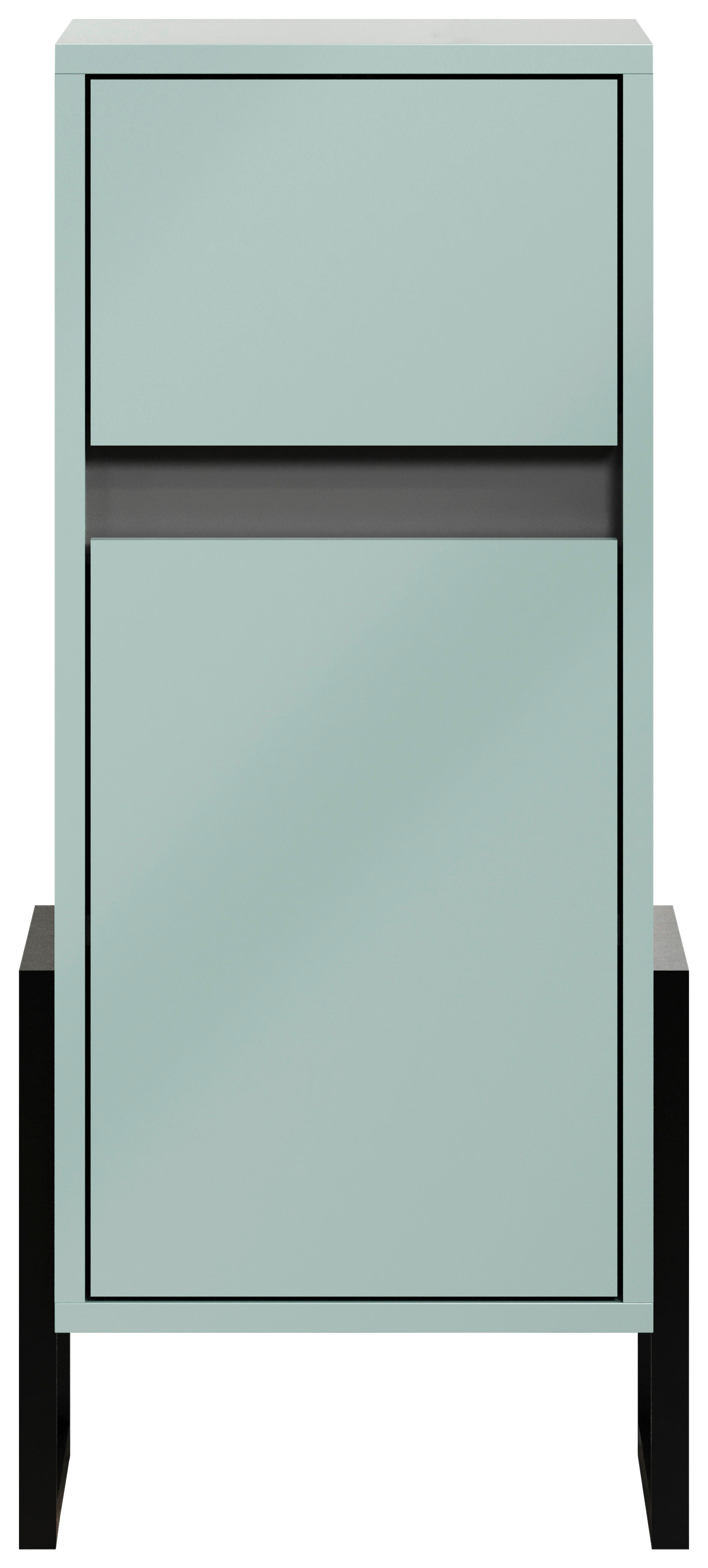 Stauraumelement Matix blau matt B/H/T: ca. 36x80x35 cm Matix - blau (36,00/80,00/35,00cm) - Trendteam