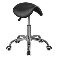 Hocker schwarz Kunstleder Sattelhocker MENTON - schwarz (60,00/60,00/60,00cm) - Amstyle