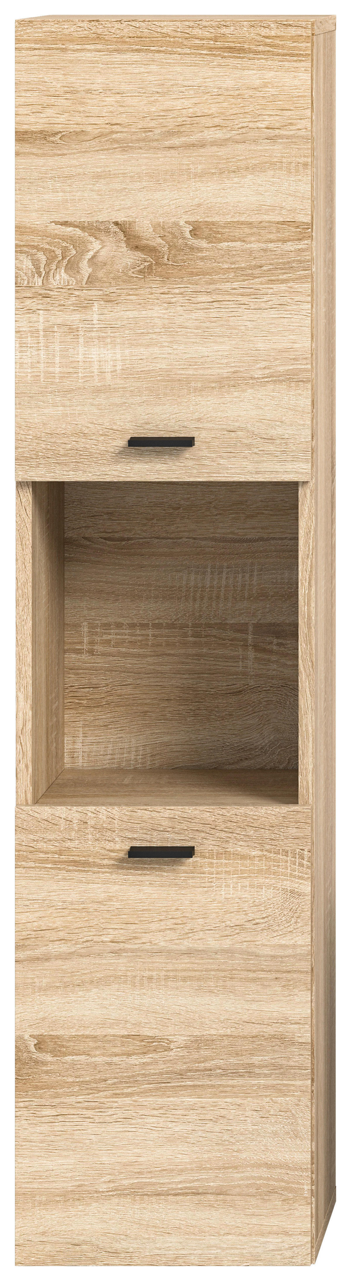 Badhochschrank BOSTON Eiche Sonoma Nachbildung B/H/T: ca. 30x125x29 cm BOSTON - Eiche (30,00/125,00/29,00cm) - xonox.home