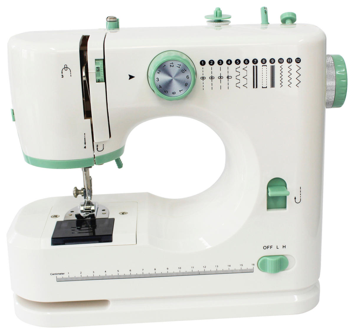 Emerio Nähmaschine SEW-132300.1 weiß Kunststoff B/H/L: ca. 15x32x29 cm Nähmaschine SEW-132300.1 - weiß (29,00/15,00/32,00cm) - Emerio