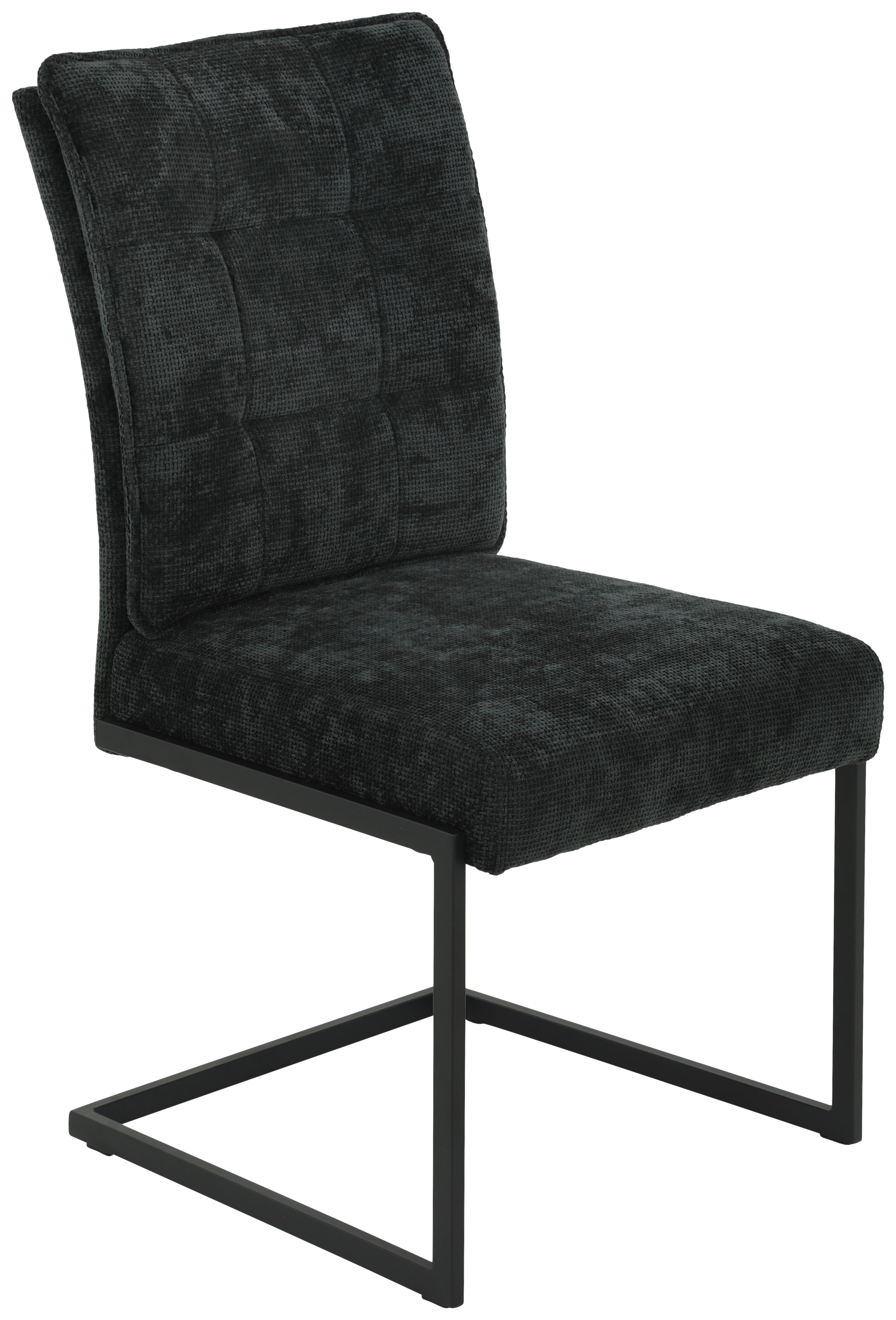 Schwingstuhl Olivia, 2er-Set anthrazit Microfaser Webstoff B/H/T: ca. 52x98x66 cm Olivia, 2er-Set - anthrazit (52,00/98,00/66,00cm) - Hela