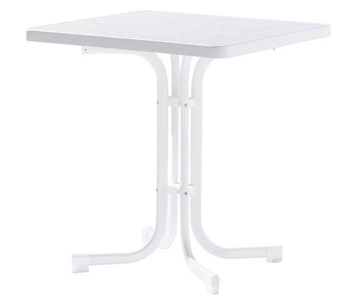 Sieger Boulevardtisch weiß Stahl B/H/L: ca. 70x72x70 cm Boulevardtisch_Sieger - weiß (70,00/70,00/72,00cm) - Sieger