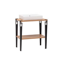 Waschbeckenunterschrank Tonder Eiche Nachbildung schwarz B/H/T: ca. 71x86,1x45 cm Tonder - Eiche/schwarz (71,00/86,10/45,00cm) - Schildmeyer