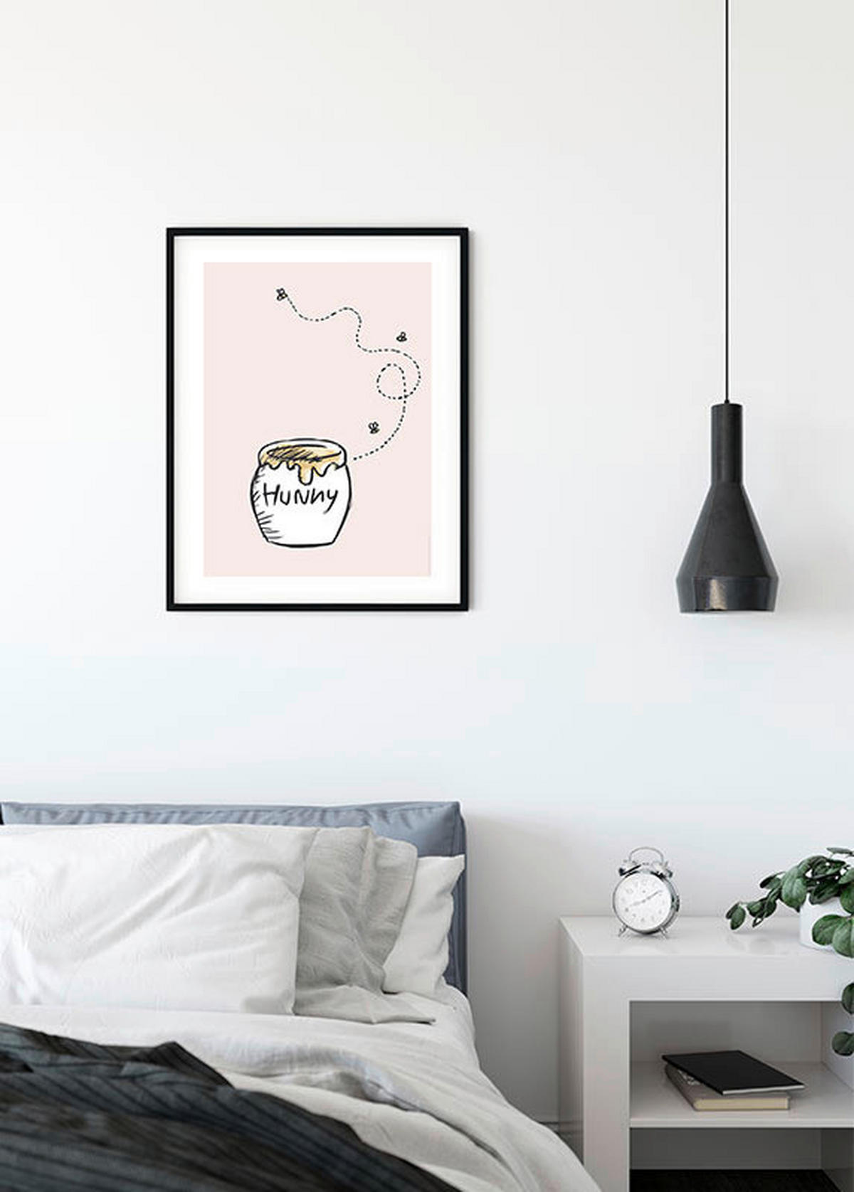 Komar Poster Winnie Pooh Hunny Pot Disney B/L: ca. 50x70 cm Winnie Pooh Hunny Pot - (50,00/70,00cm) - Komar