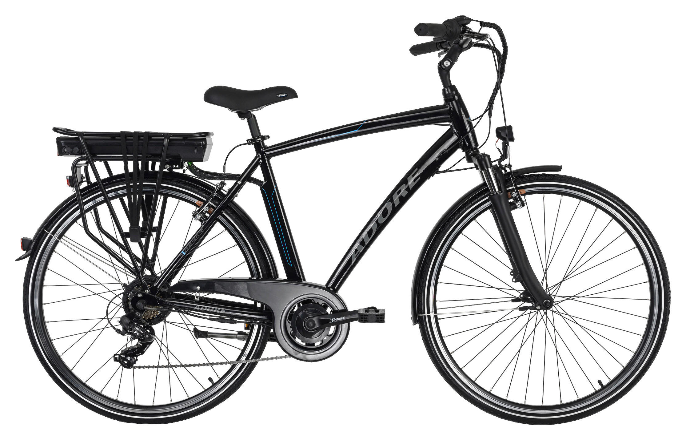 KS-Cycling City E-Bike Adore Versailles Versailles 28 Zoll Rahmenhöhe 54 cm 7 Gänge schwarz schwarz ca. 250 W ca. 36 V c