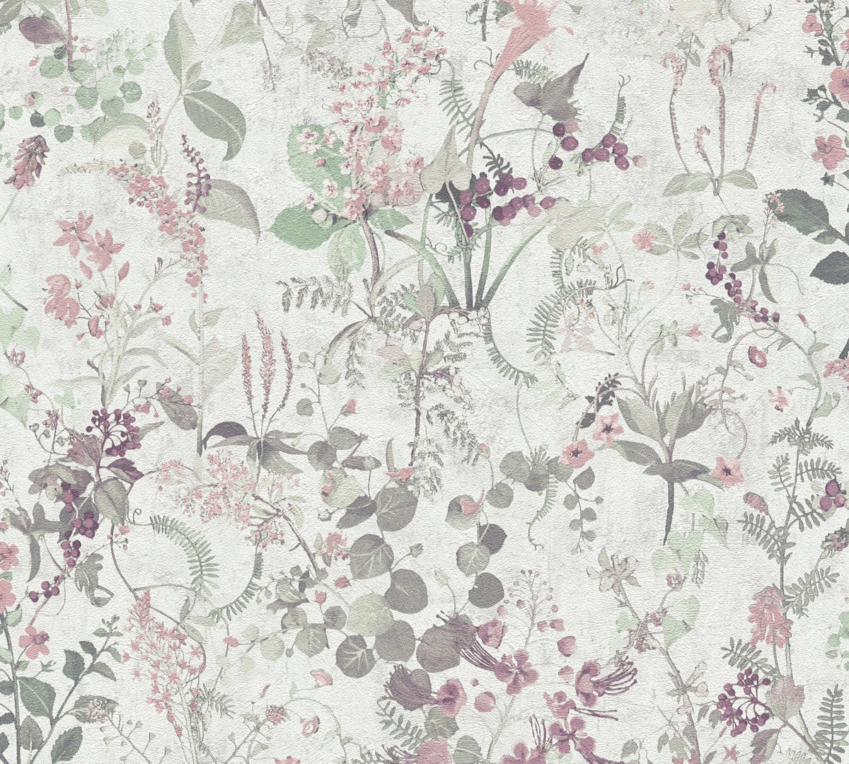 A.S.Création Vliestapete lila grün weiß B/H/D: ca. 53x1005x8,5 cm Vliestapete - lila/weiß (8,50/1005,00cm) - A.S.Creation