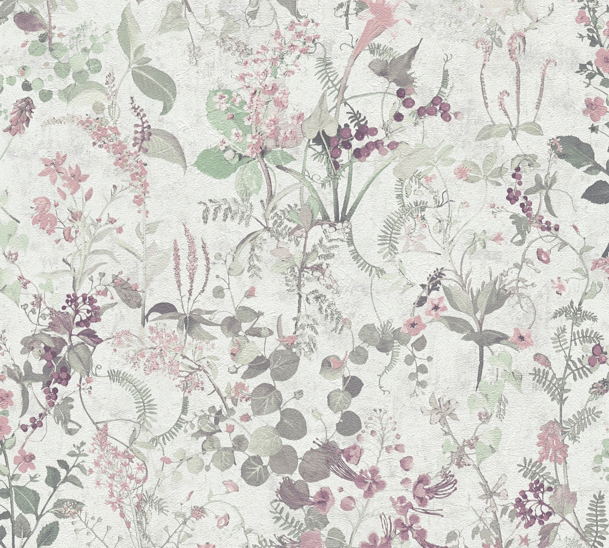 Thumbnail - A.S.Creation Vliestapete lila grün weiß B/H/D: ca. 53x1005x8,5 cm