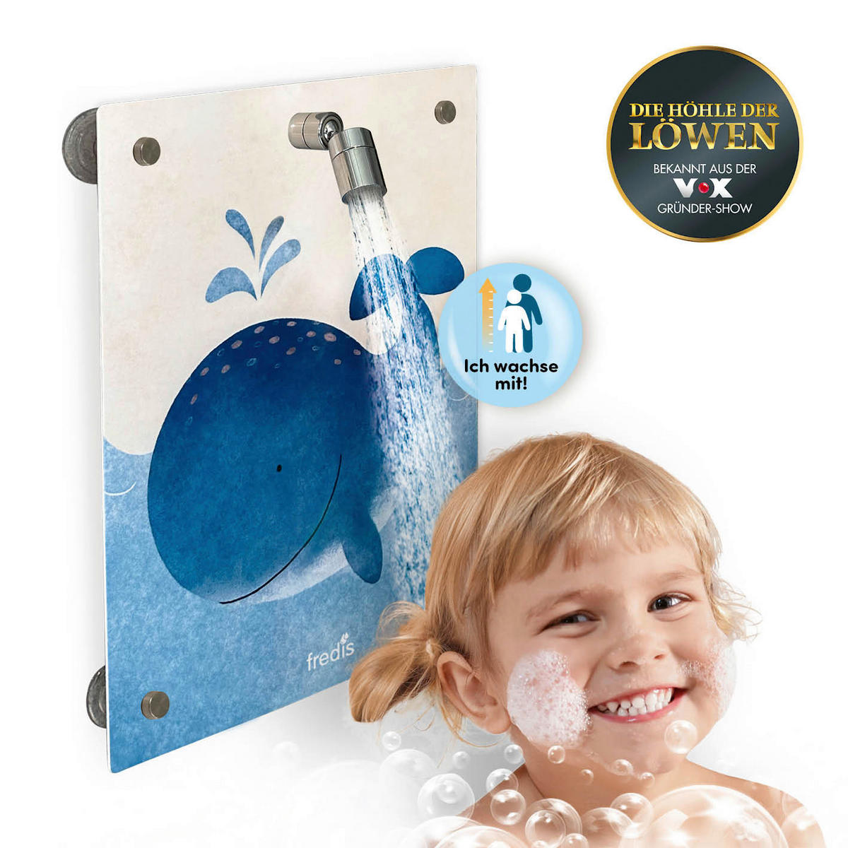 Kinderdusche weiß Kinderdusche_Wal_fredis - blau/weiß (30,00/10,00/40,00cm) - fredis
