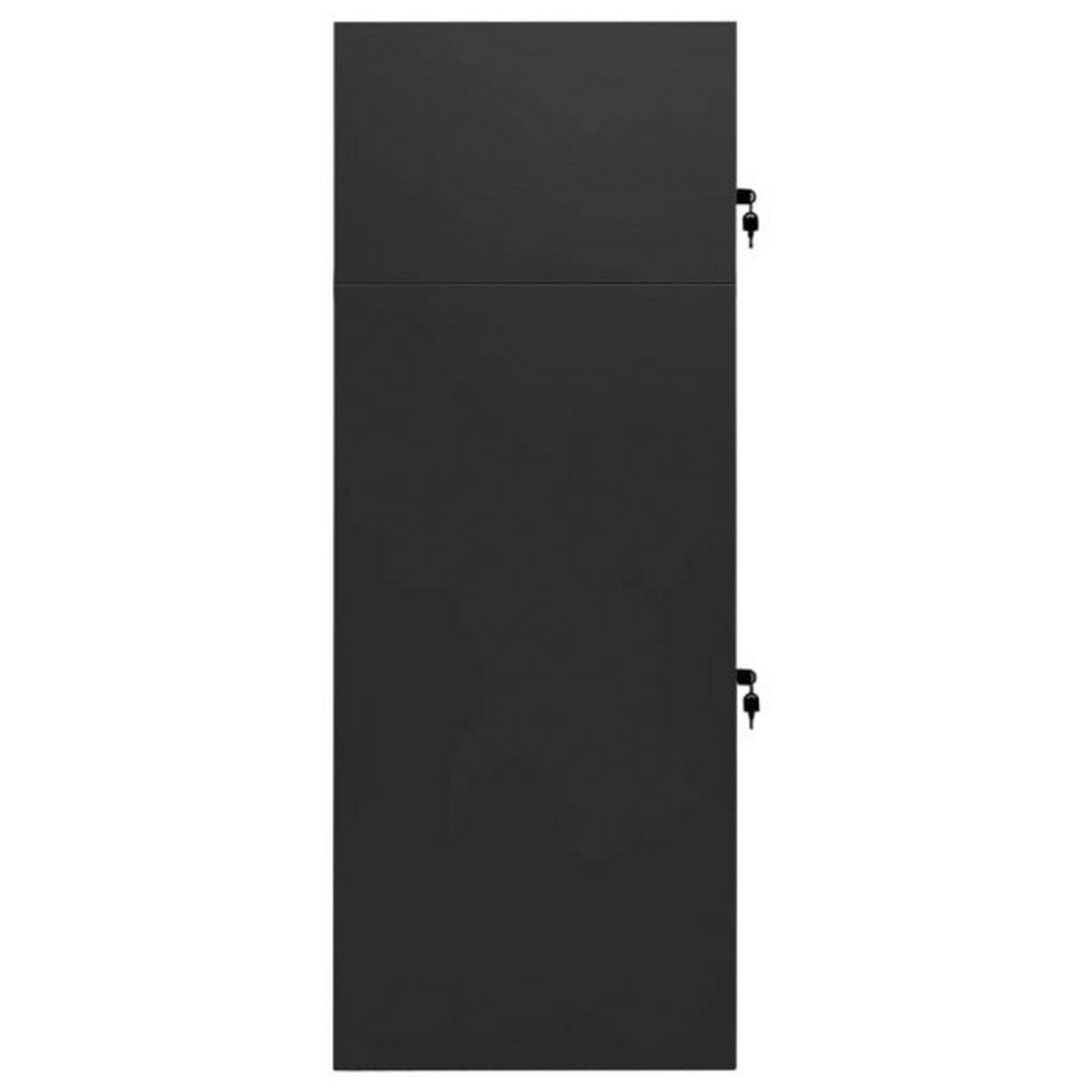 VidaXL Sattelschrank Sattelschrank - anthrazit (53,00/43,00/140,00cm) - VidaXL