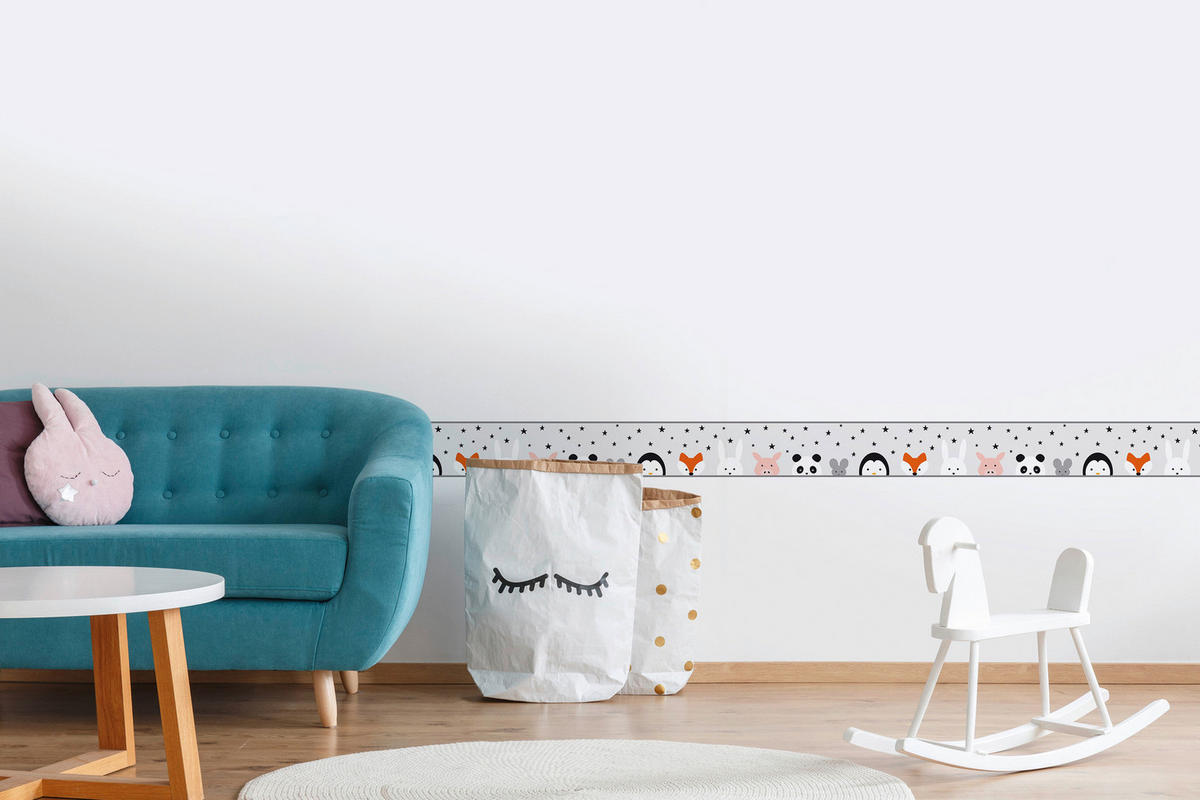 A.S.Creation Bordüre schwarz weiß B/H/D: ca. 15,5x500x5,7 cm Bordüre_selbstklebend - weiß/schwarz (5,70/500,00cm) - A.S.Creation