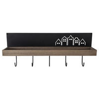 Wandgarderobe Dana braun schwarz B/H/T: ca. 48x19x10 cm Dana - braun/schwarz (48,00/19,00/10,00cm)