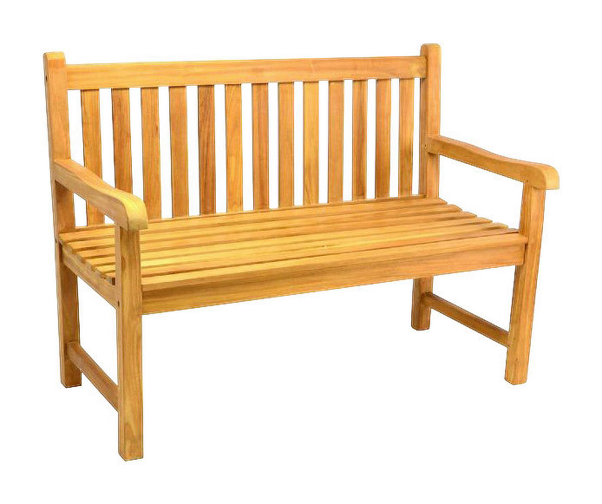 VCM Gartenbank braun Teakholz B/H/L: ca. 62x90x120 cm Gartenbank_2sitzer - braun (120,00/62,00/90,00cm) - VCM