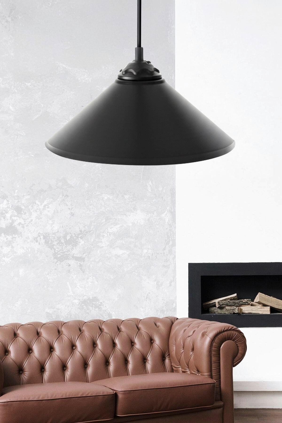 Opviq Pendelleuchte schwarz Polycarbonat B/H/T/L: ca. 6,5x50x25x6,5 cm E27 1 Brennstellen Pendelleuchte_204-U - schwarz (6,50/6,50/50,00cm) - Opviq