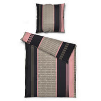 Microfaser Bettwäsche Bettwäsche_Microfaser Zopf - rosé/grau (135,00/200,00cm)