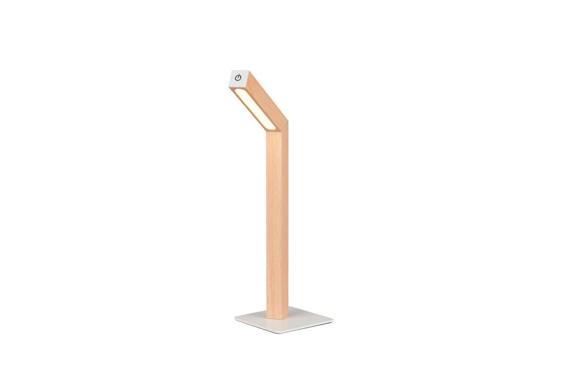Reality LED Tischleuchte SKIP braun MDF B/H/T: ca. 11x37,5x14,5 cm 1 Brennstellen Skip - braun (11,00/37,50/14,50cm) - Reality