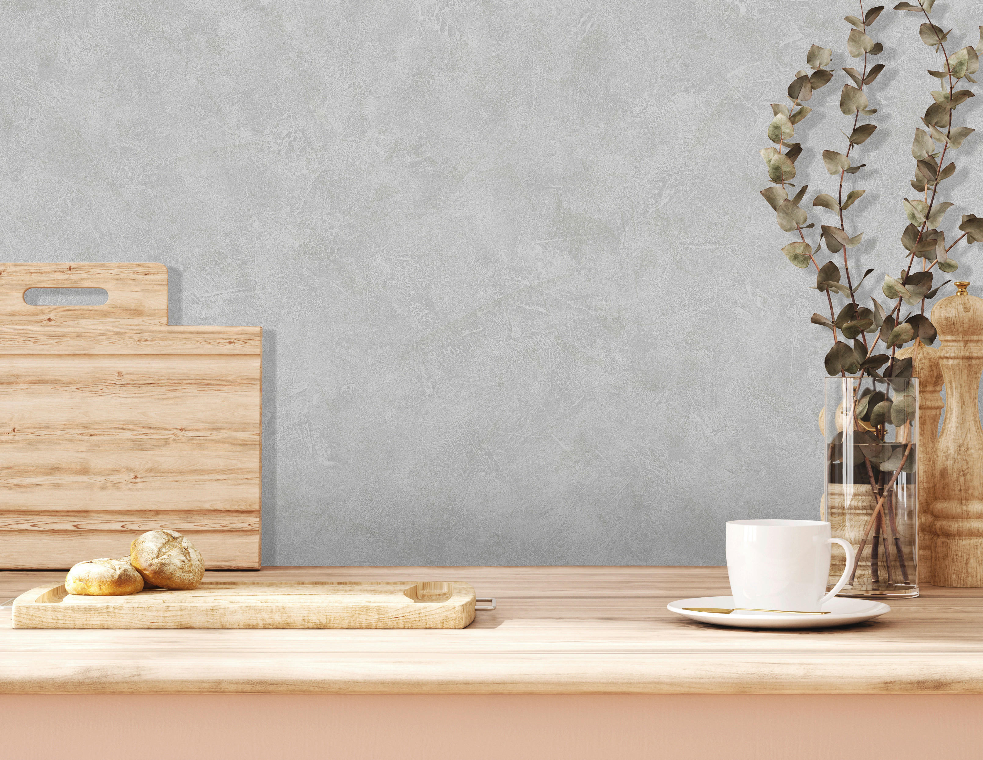 Thumbnail - UGEPA Vinyltapete Struktur grau B/L: ca. 53x1005 cm