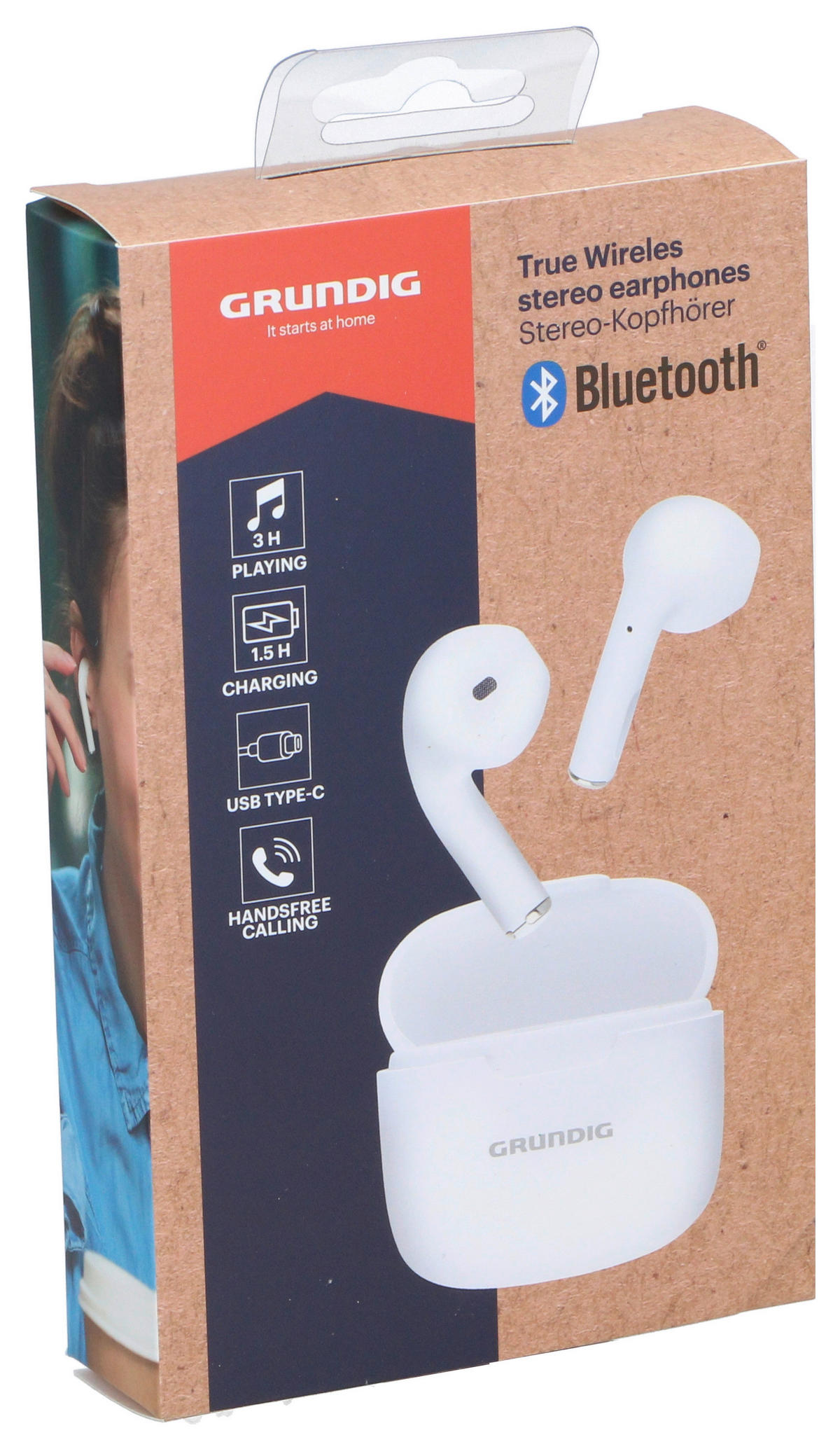 Grundig Bluetooth Kopfhörer weiß B/H/L: ca. 2,3x4,5x4,5 cm Bluetooth-Kopfhörer_Grundig - weiß (4,50/2,30/4,50cm) - Grundig