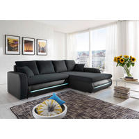 Funktionsecke Freak schwarz schwarz B/T: ca. 267x178 cm Freak - schwarz/silber (267,00/178,00cm)
