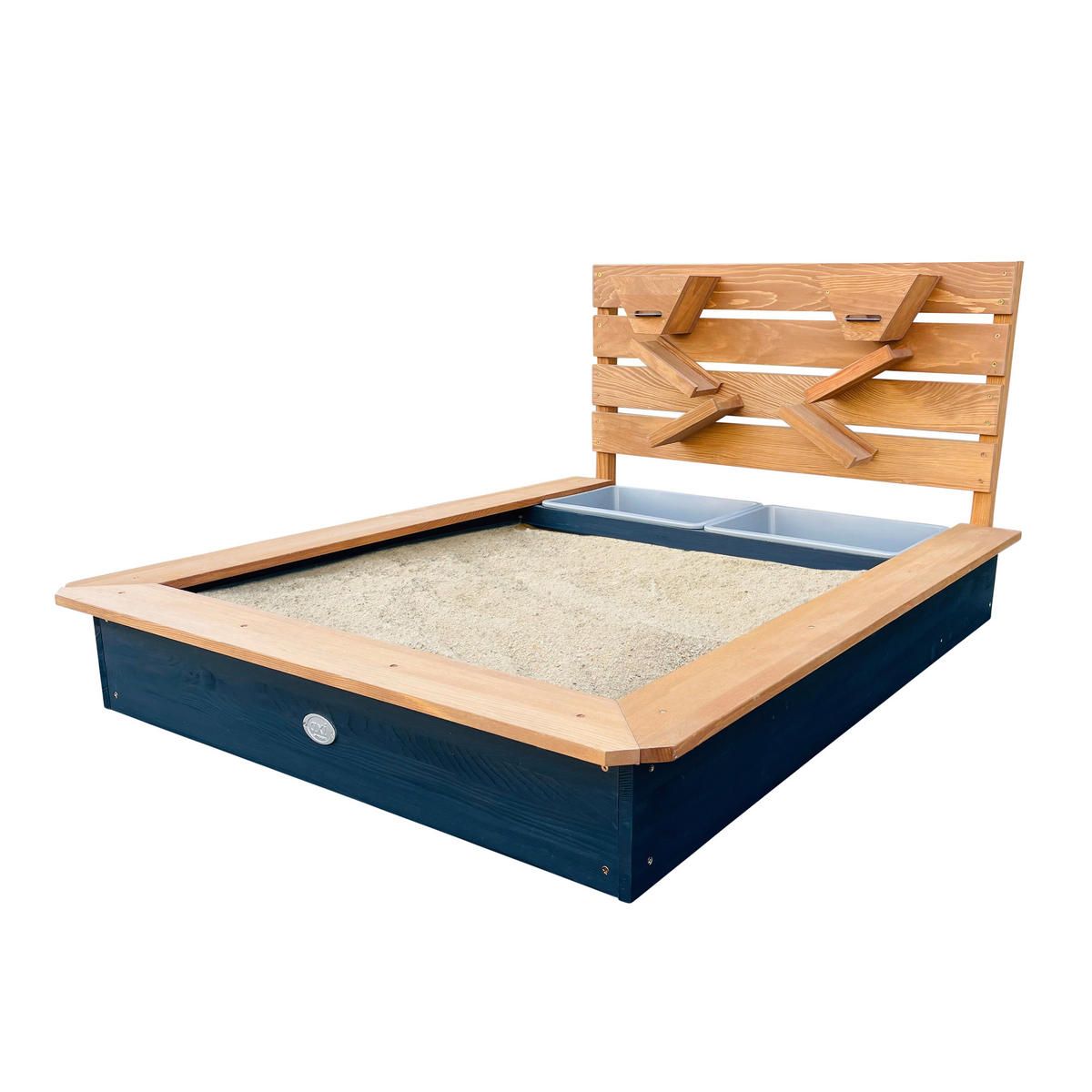 AXI Sandkasten Lina braun B/H/L: ca. 105x59x100 cm Lina - braun/anthrazit (100,00/105,00/59,00cm) - AXI