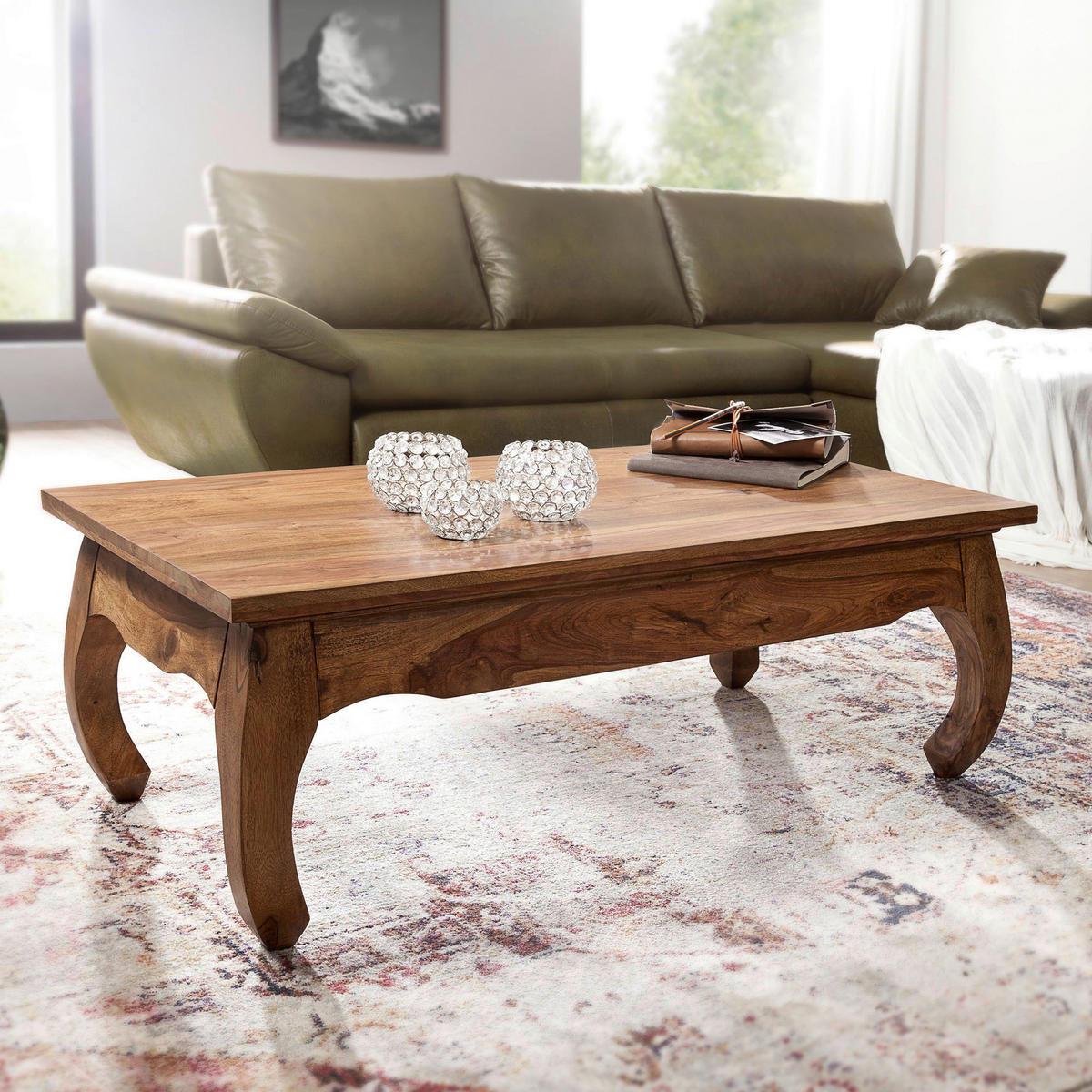 Couchtisch braun B/H/T: ca. 110x60x40 cm Couchtisch - braun (110,00/60,00/40,00cm) - Wohnling
