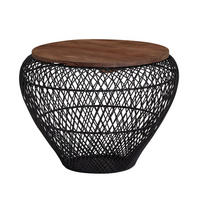 Couchtisch schwarz B/H/T: ca. 60x45x60 cm Couchtisch - schwarz (60,00/45,00/60,00cm) - Wohnling