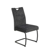 Schwingstuhl anthrazit Vintage Microfaser B/H/T: ca. 50x97x63 cm Laurina_Schwingstuhl_920785 - anthrazit/grau (50,00/97,00/63,00cm)