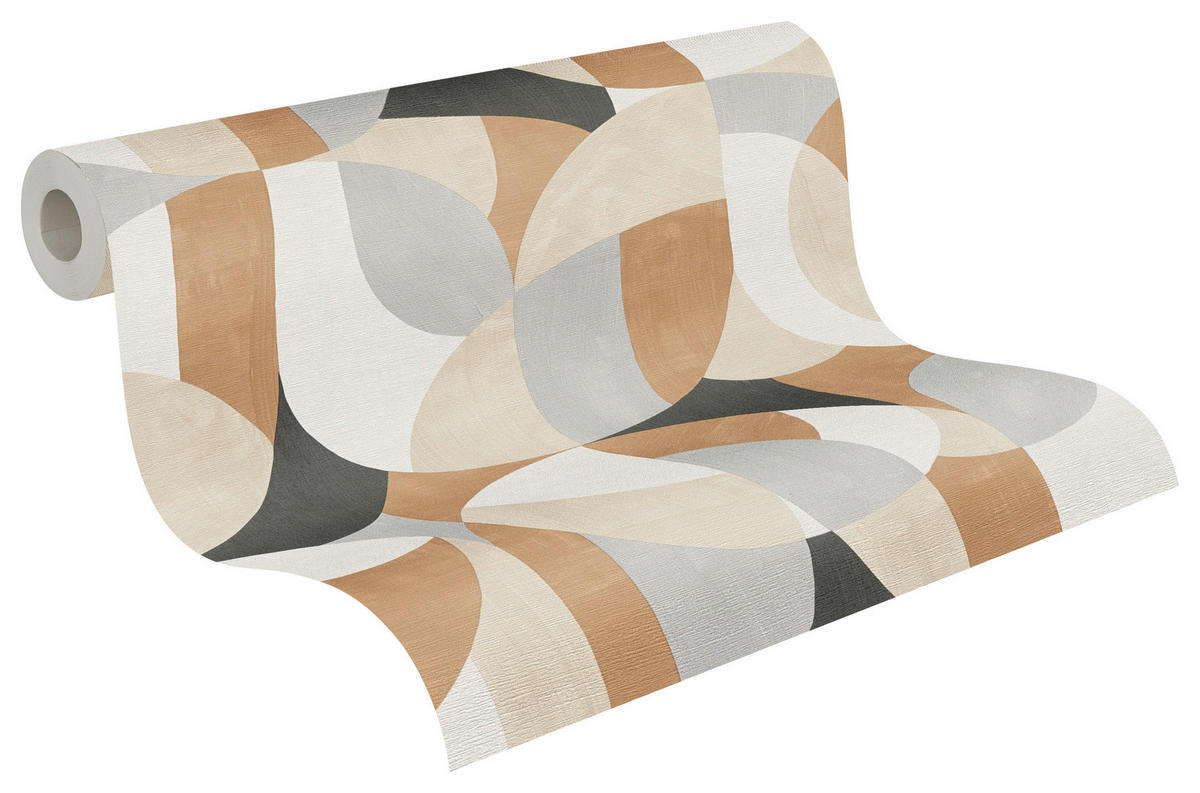 A.S.Creation Vliestapete schwarz beige B/H/D: ca. 53x1005x8,6 cm Vliestapete - beige/schwarz (8,60/1005,00cm) - A.S.Creation