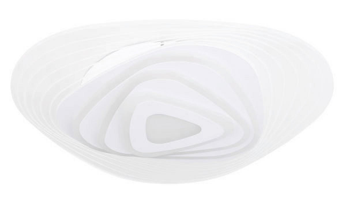 GLOBO Smarte Deckenleuchte 48546SH weiß Metall Acryl H/D: ca. 6,5x50 cm Jocelyn - weiß (50,00/6,50cm) - GLOBO