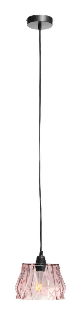 Kayoom Pendelleuchte Aurea rosa Glas B/H/L: ca. 19x19x19 cm E27 1 Brennstellen Aurea - rosa (19,00/19,00/19,00cm) - Kayoom